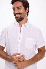 Fifty Outlet Camisa Slub Lisa Blanco