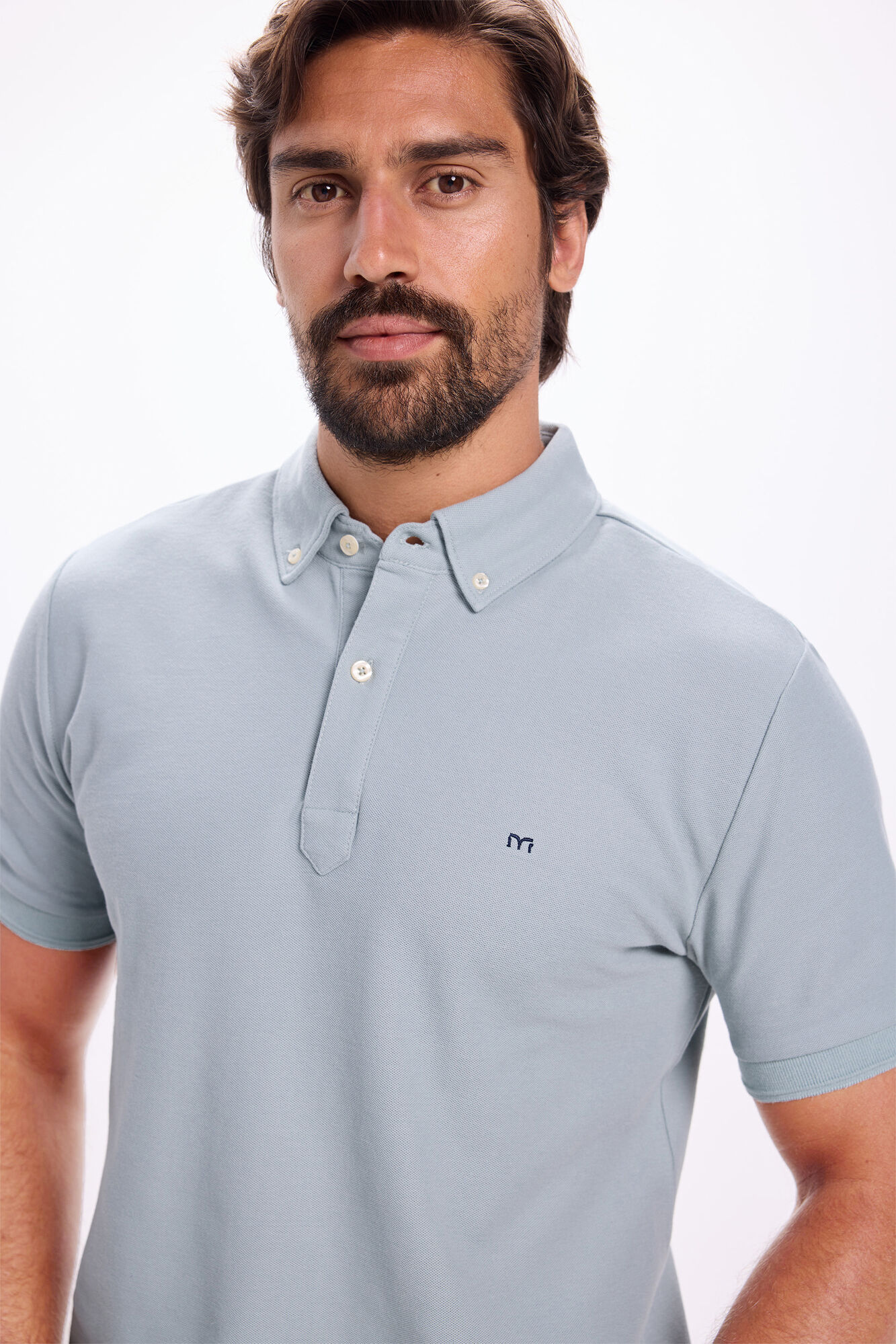 Milano Polo Oxford con botones