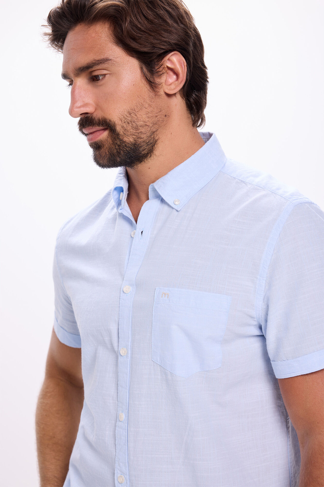 Milano Camisa Slub Lisa