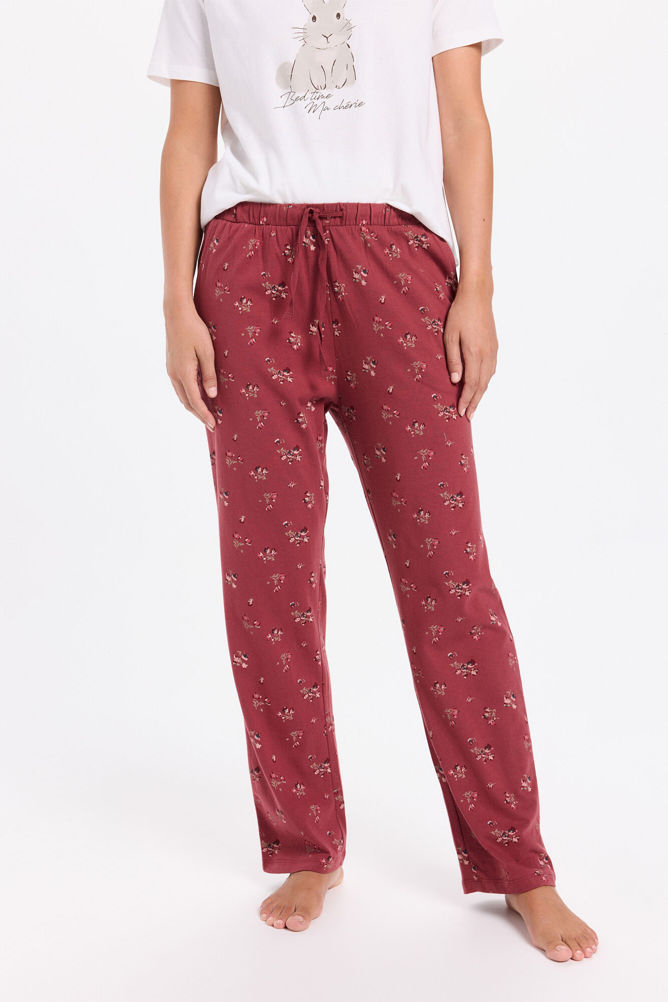 Milano Pijama de conejo Granate