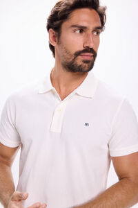 Fifty Outlet Polo básico de piqué Blanco