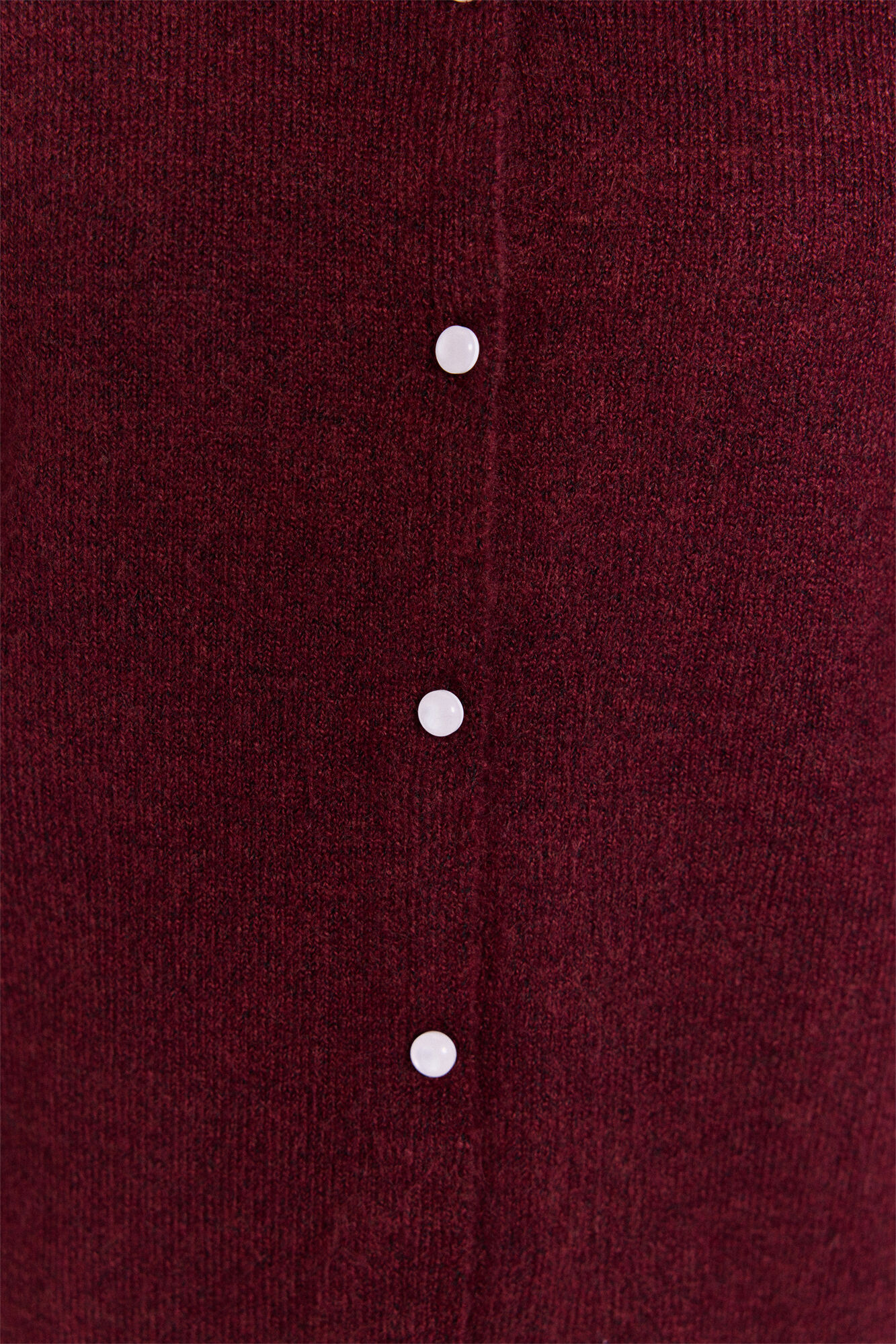 Milano C&aacute;rdigan de tejido con cierre de botones Granate