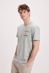 Milano Camiseta Estampada Kaki Claro