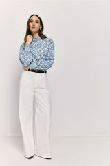 Milano Pantal&oacute;n ancho Blanco