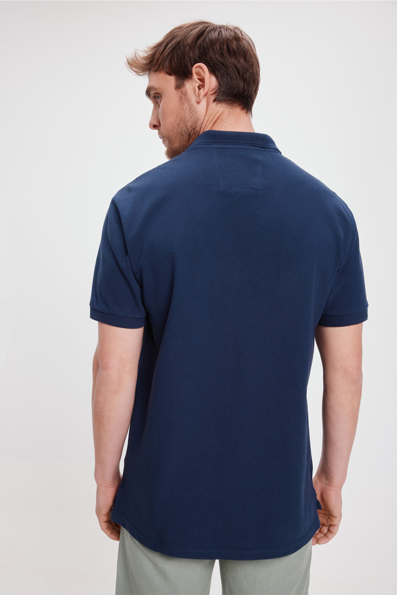 Milano Polo B&aacute;sico Piqu&eacute;&nbsp; Navy