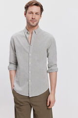 Fifty Outlet Camisa Seersucker  Verde