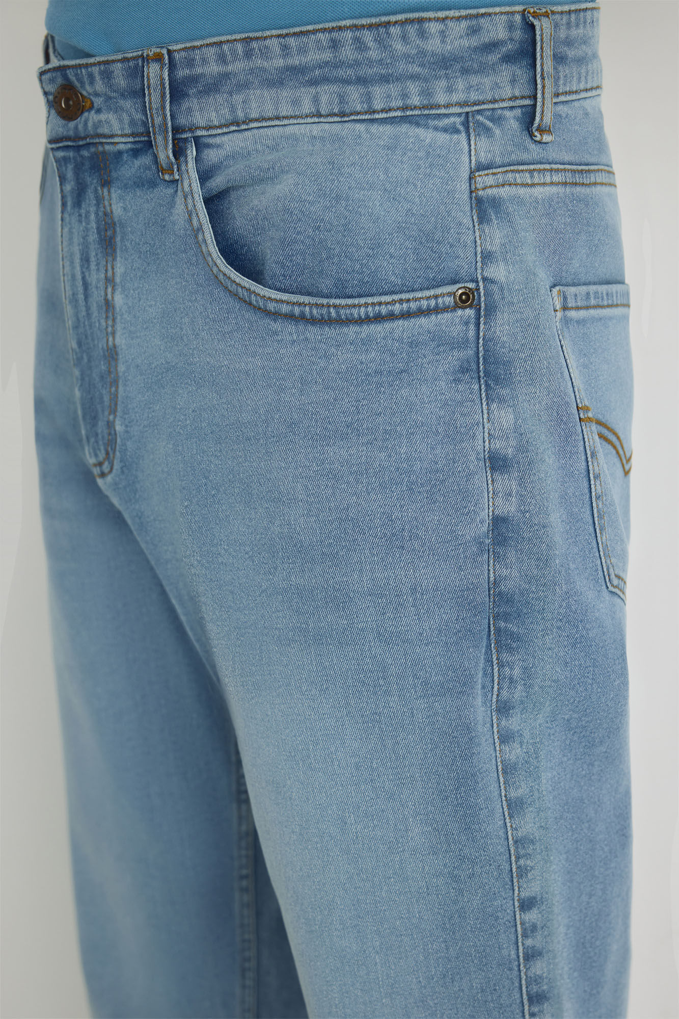 Milano Pantal&oacute;n de mezclilla regular fit Azul