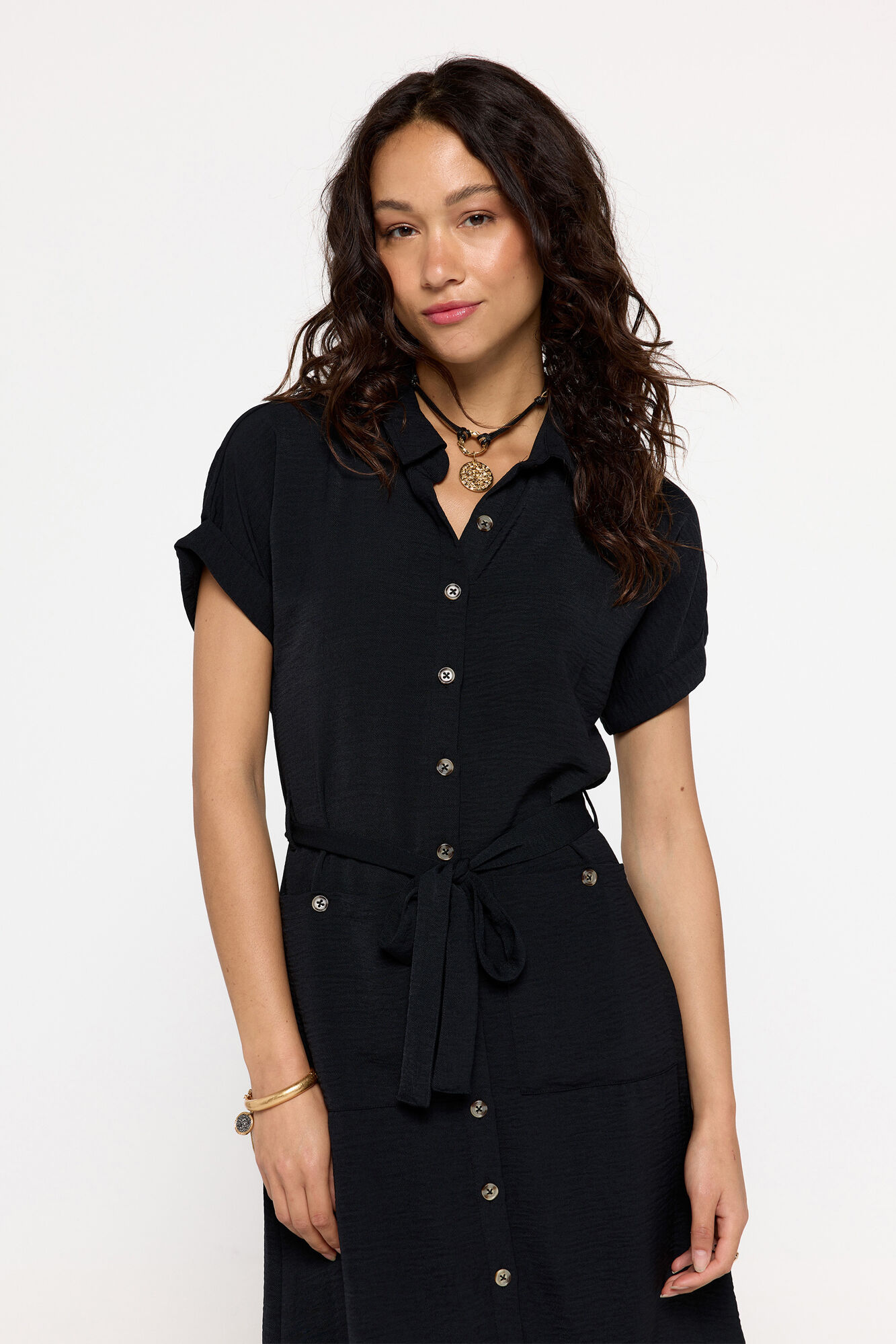 Milano Vestido Camisero Negro