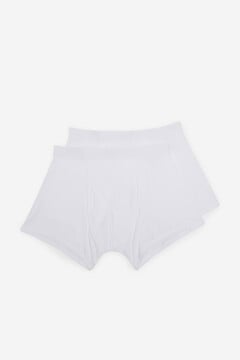 Fifty Outlet Pack 2 boxer blanco   Blanco