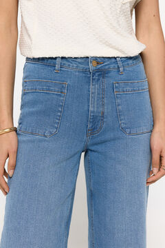 Fifty Outlet Denim Culotte Azul Claro