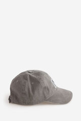 Milano Gorra de visera textil Gris