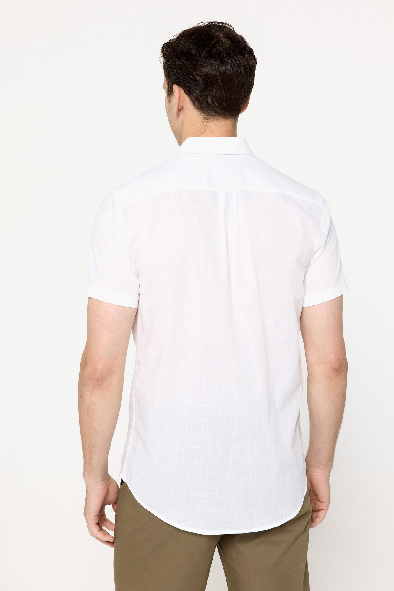 Milano Camisa slub rayas Blanco