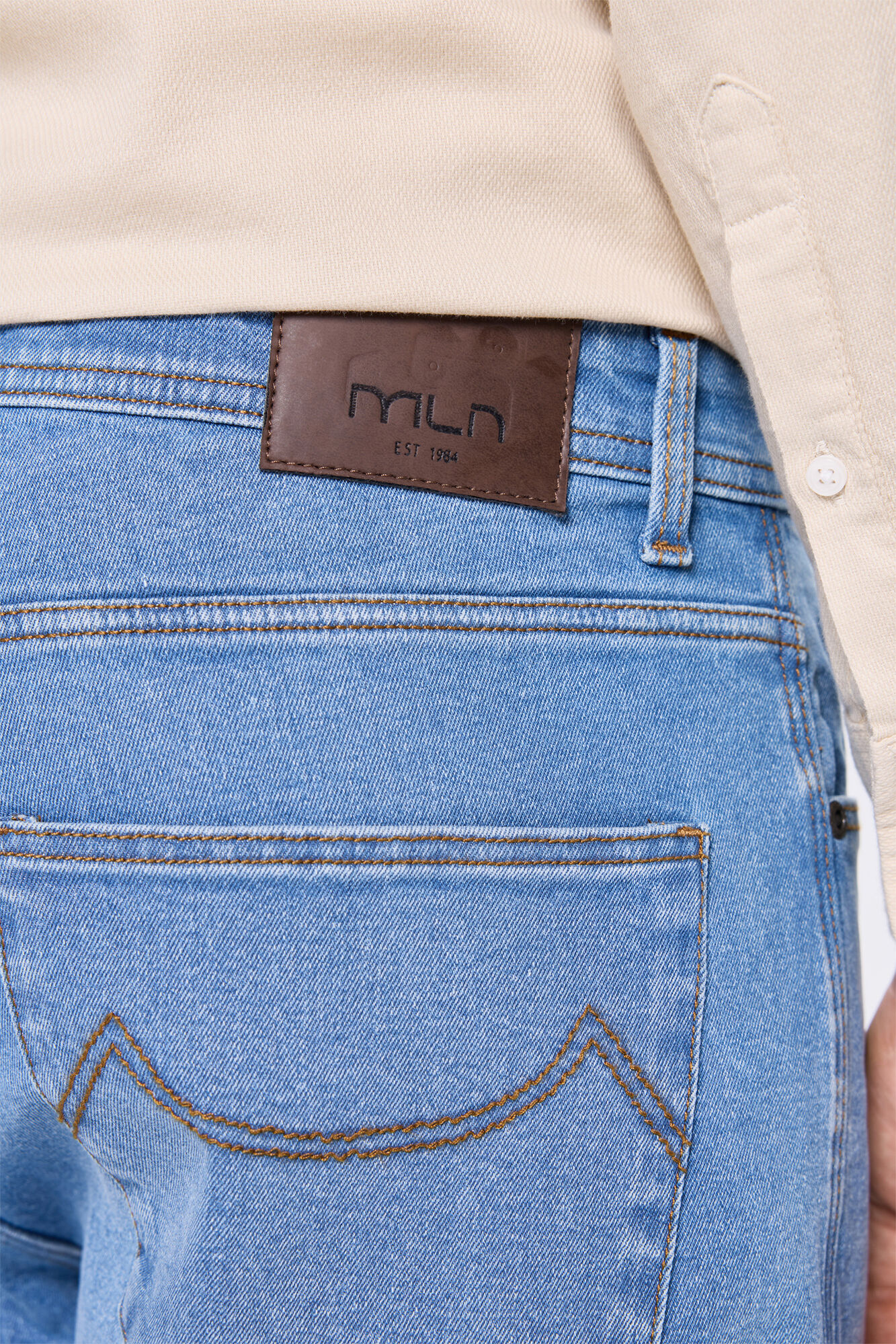 Milano Pantal&oacute;n denim cl&aacute;sica Azul