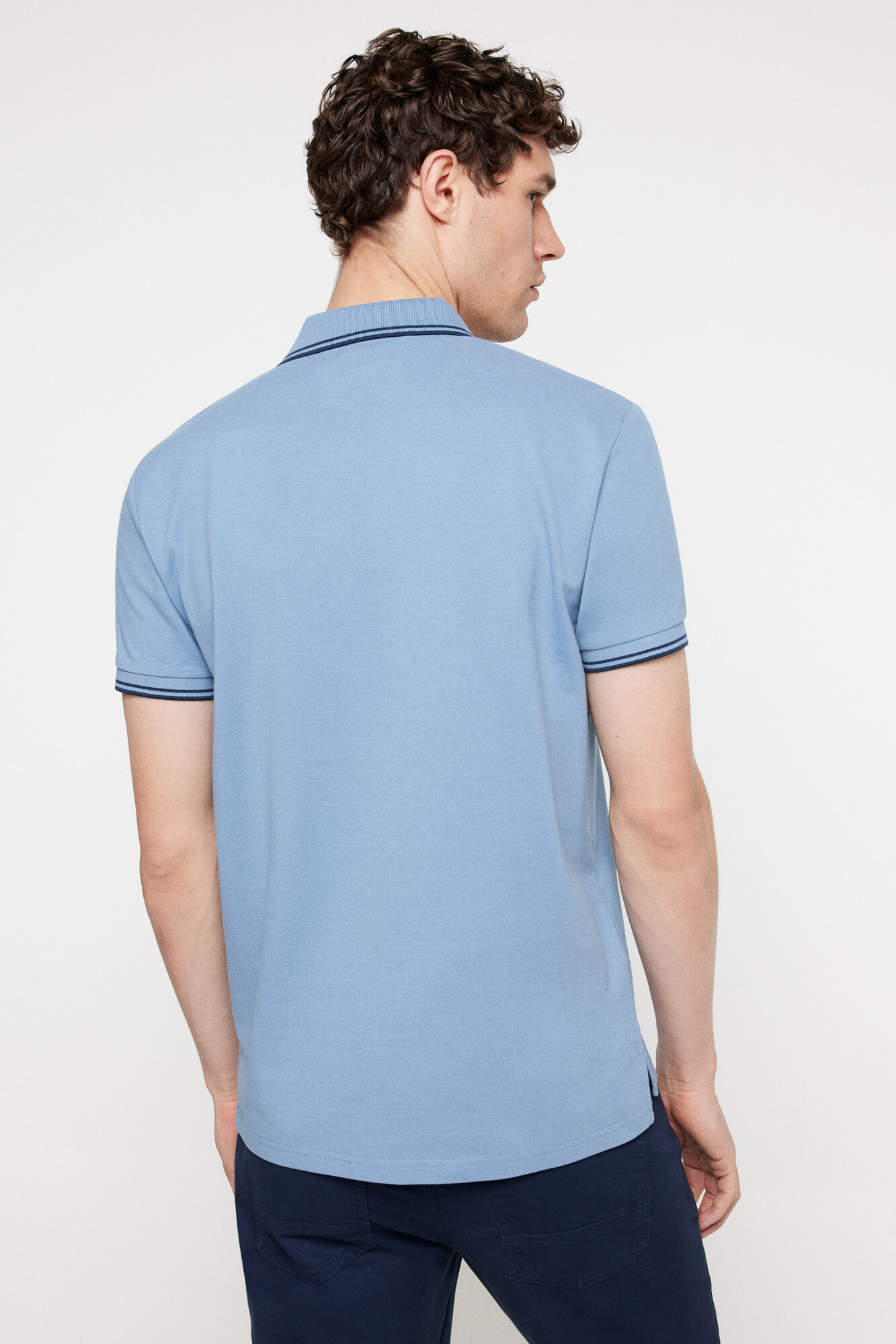 Milano Polo piqu&eacute; manga corta Azul