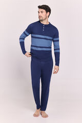 Milano Pijama de tejido Navy