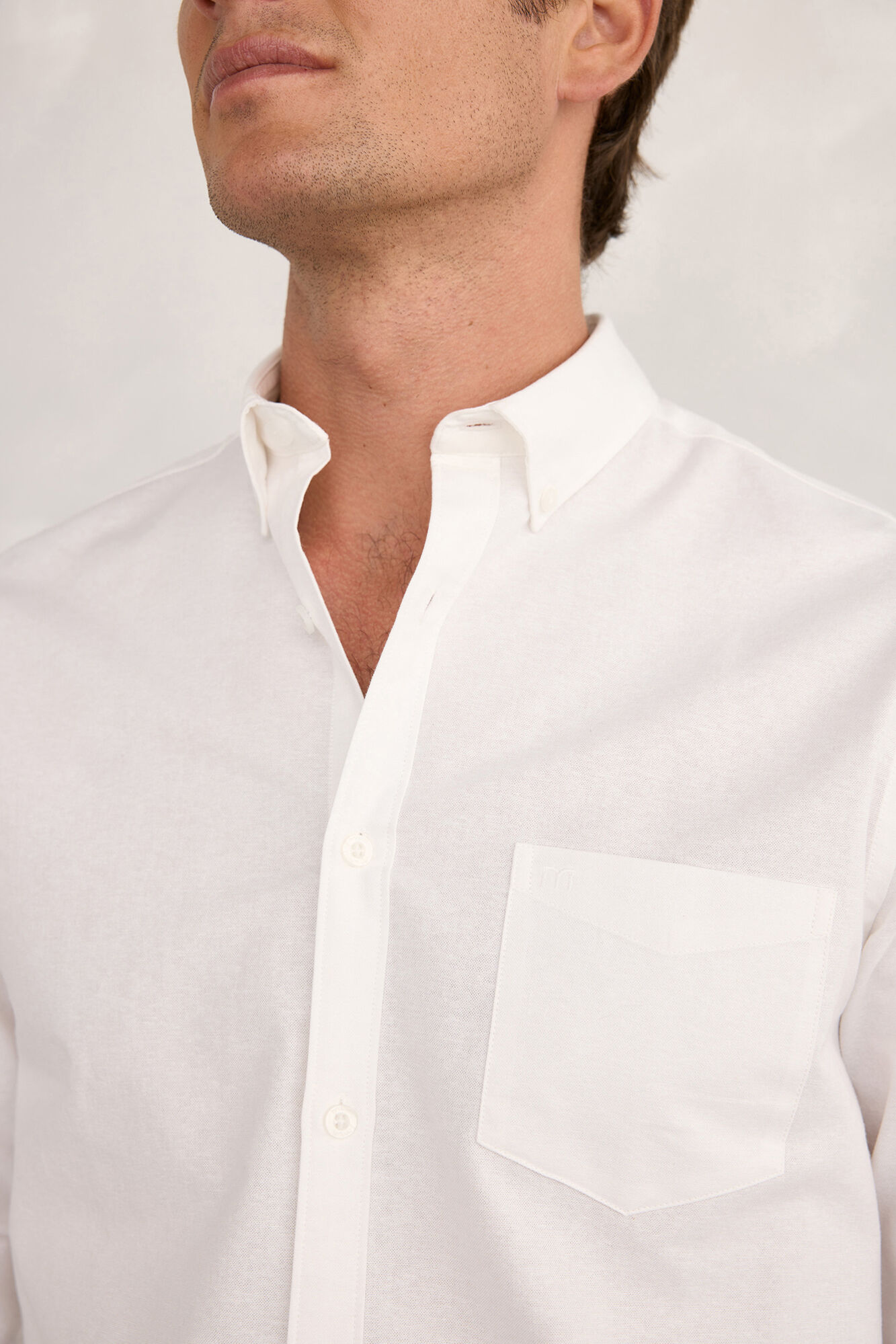 Milano Camisa deportiva Oxford Blanco