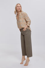 Fifty Outlet Pantalón chino slim SPF Kaki Oscuro