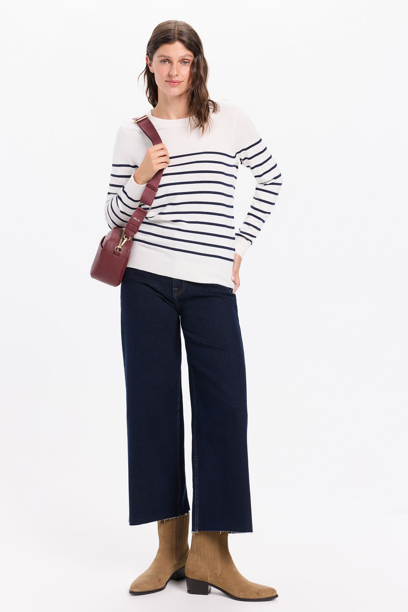 Milano Tejido con rayas bicolor