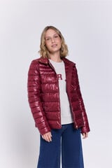 Milano Plumífero short estilo plumífero Granate