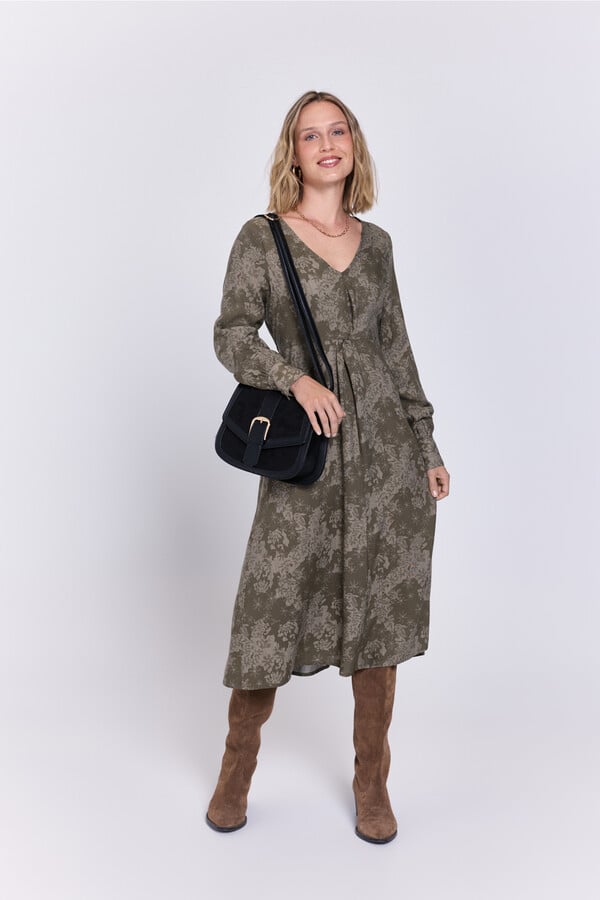 Milano Vestido fluido vestido midi Verde