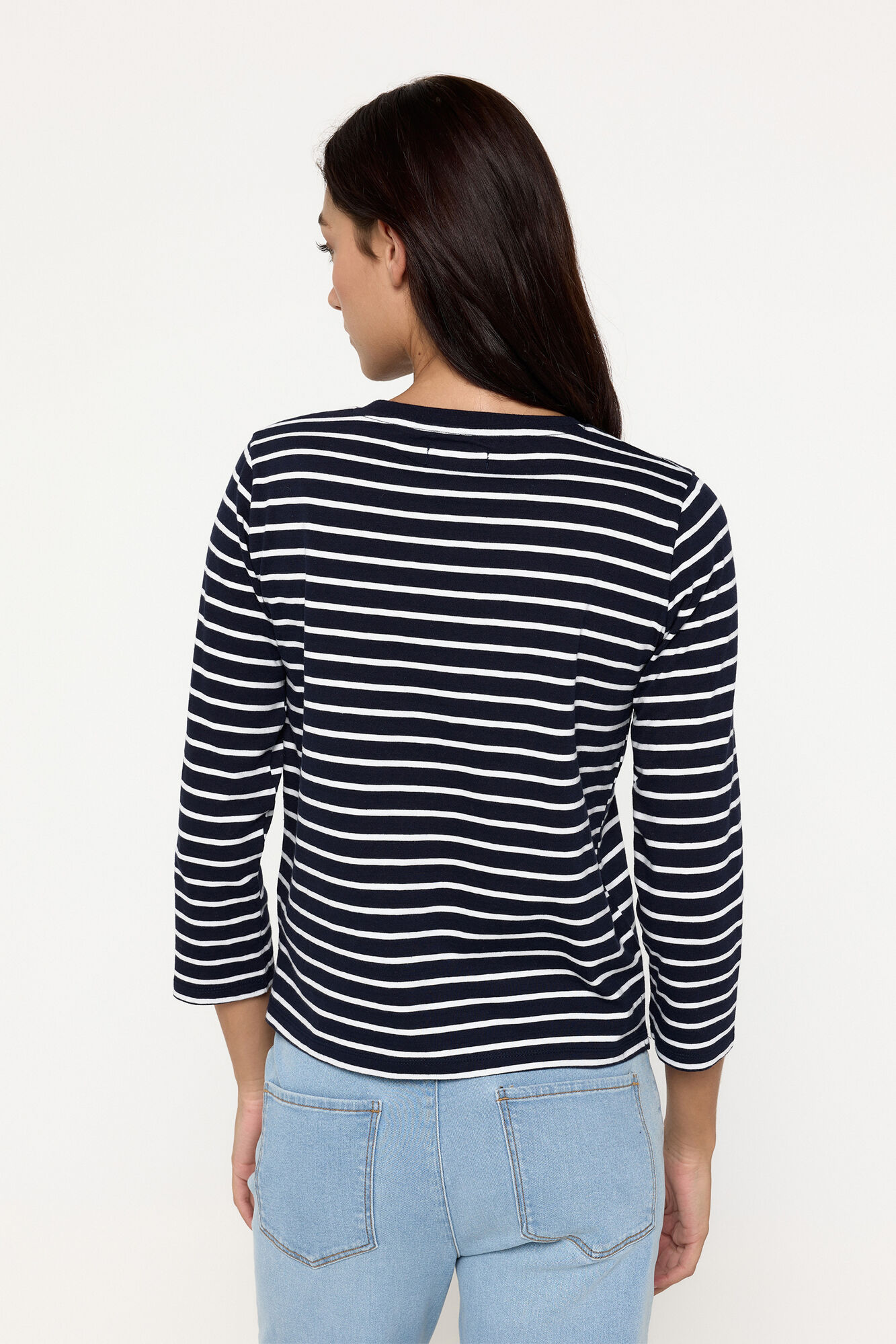 Milano Camiseta rayas tejido heavy cotton Azul