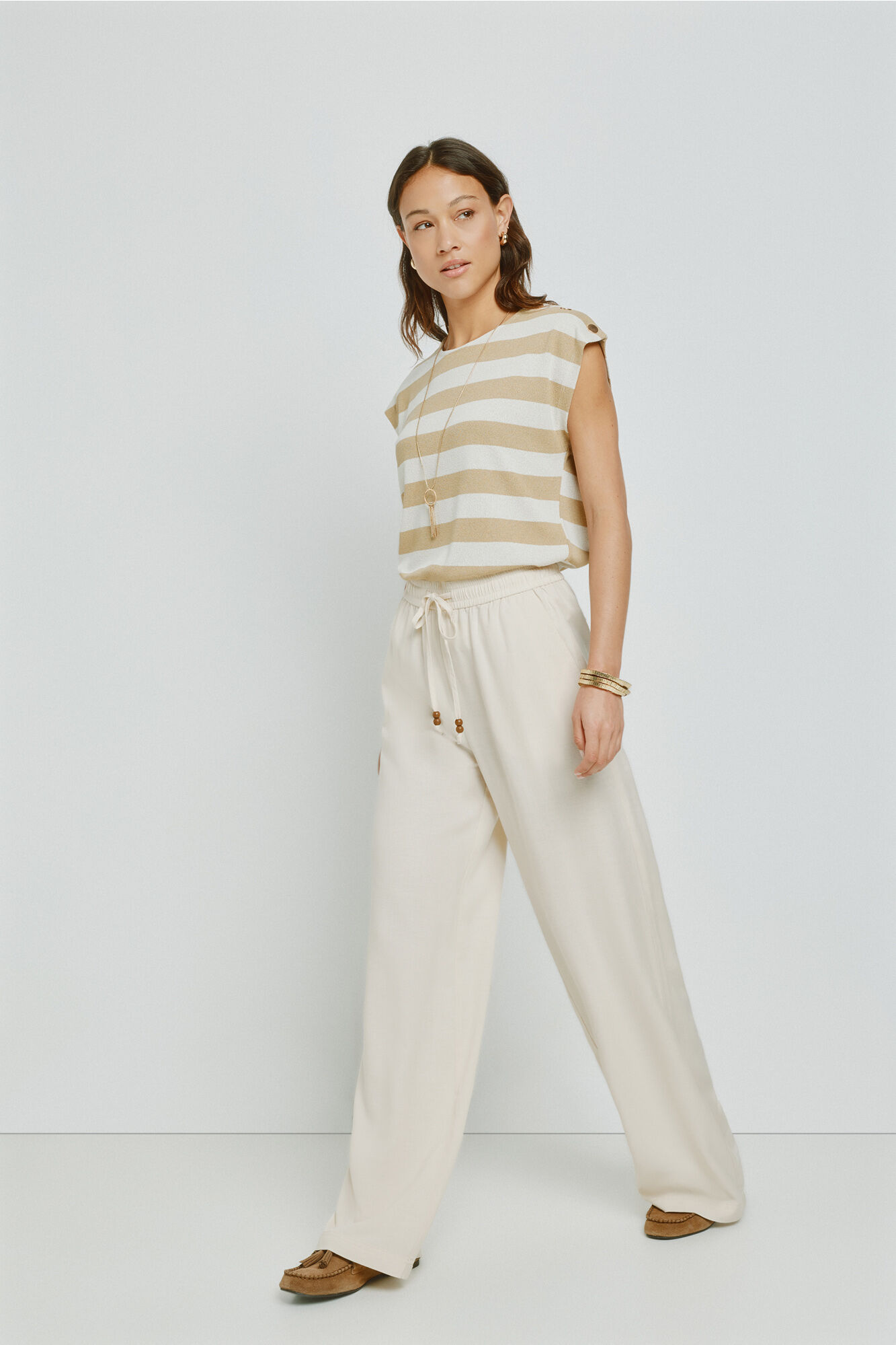 Milano Pantal&oacute;n holgado Beige
