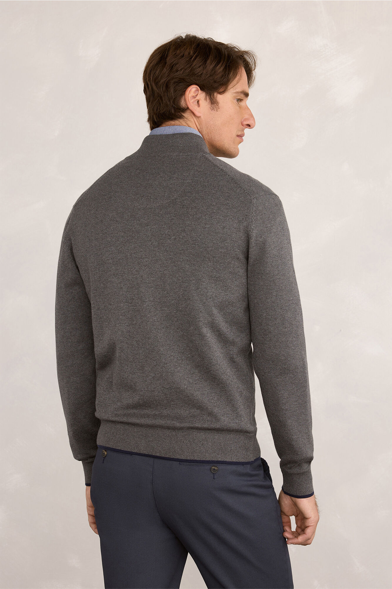 Milano C&aacute;rdigan de canal&eacute; Gris Oscuro