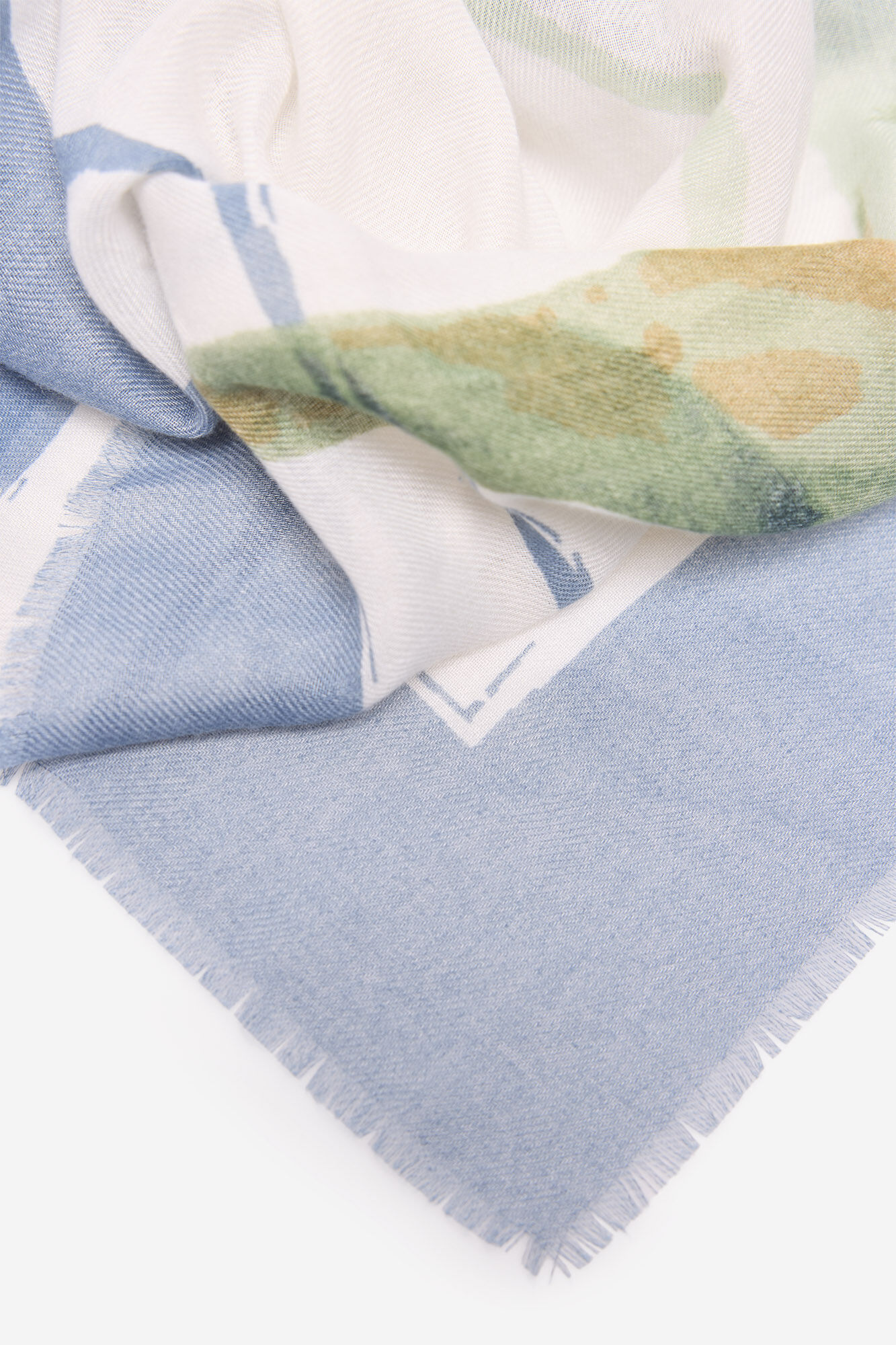 Milano Pa&ntilde;uelo estampado flores azules Azul