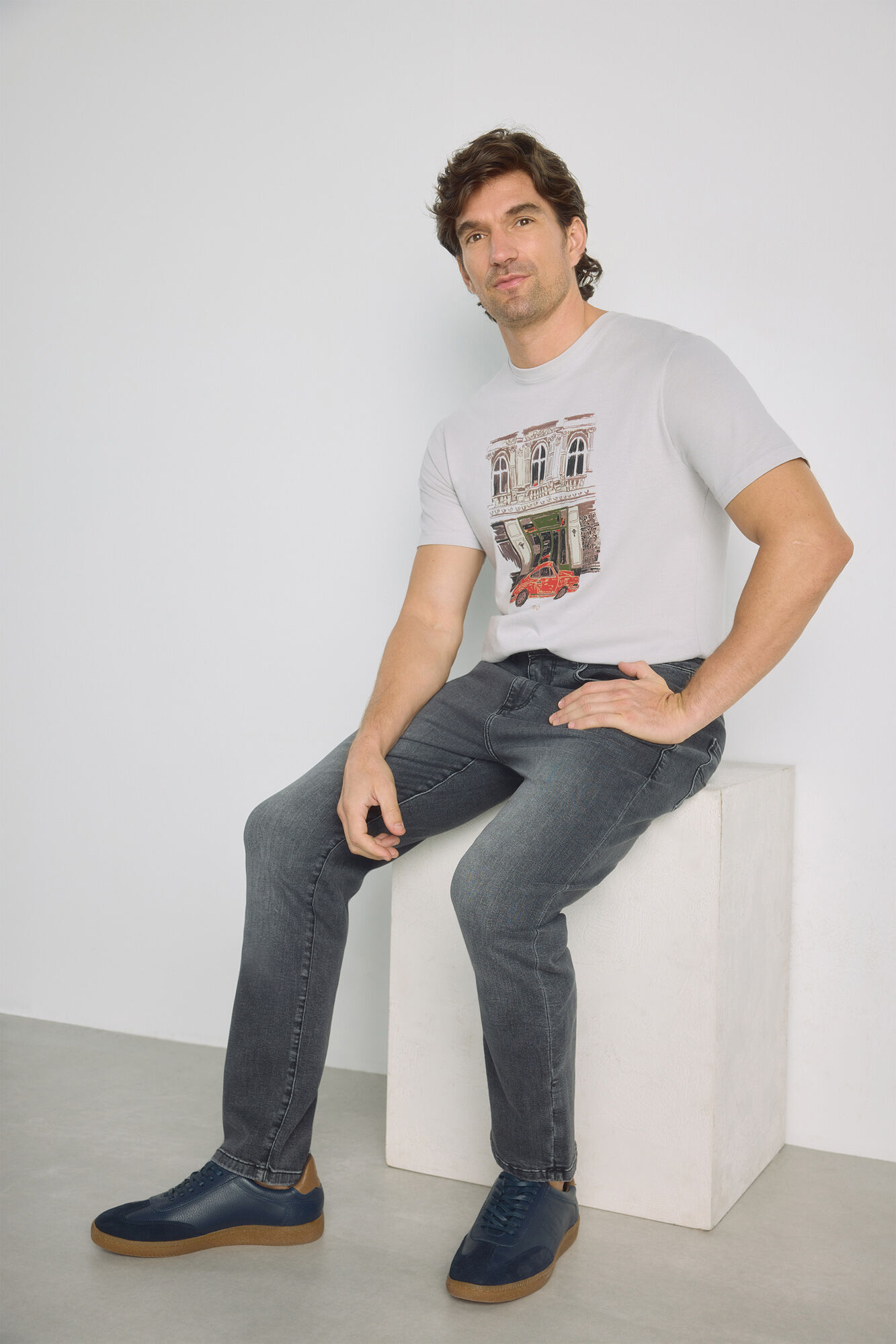 Milano Pantal&oacute;n de mezclilla regular fit
