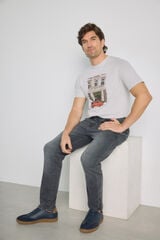 Milano Pantal&oacute;n de mezclilla regular fit Gris
