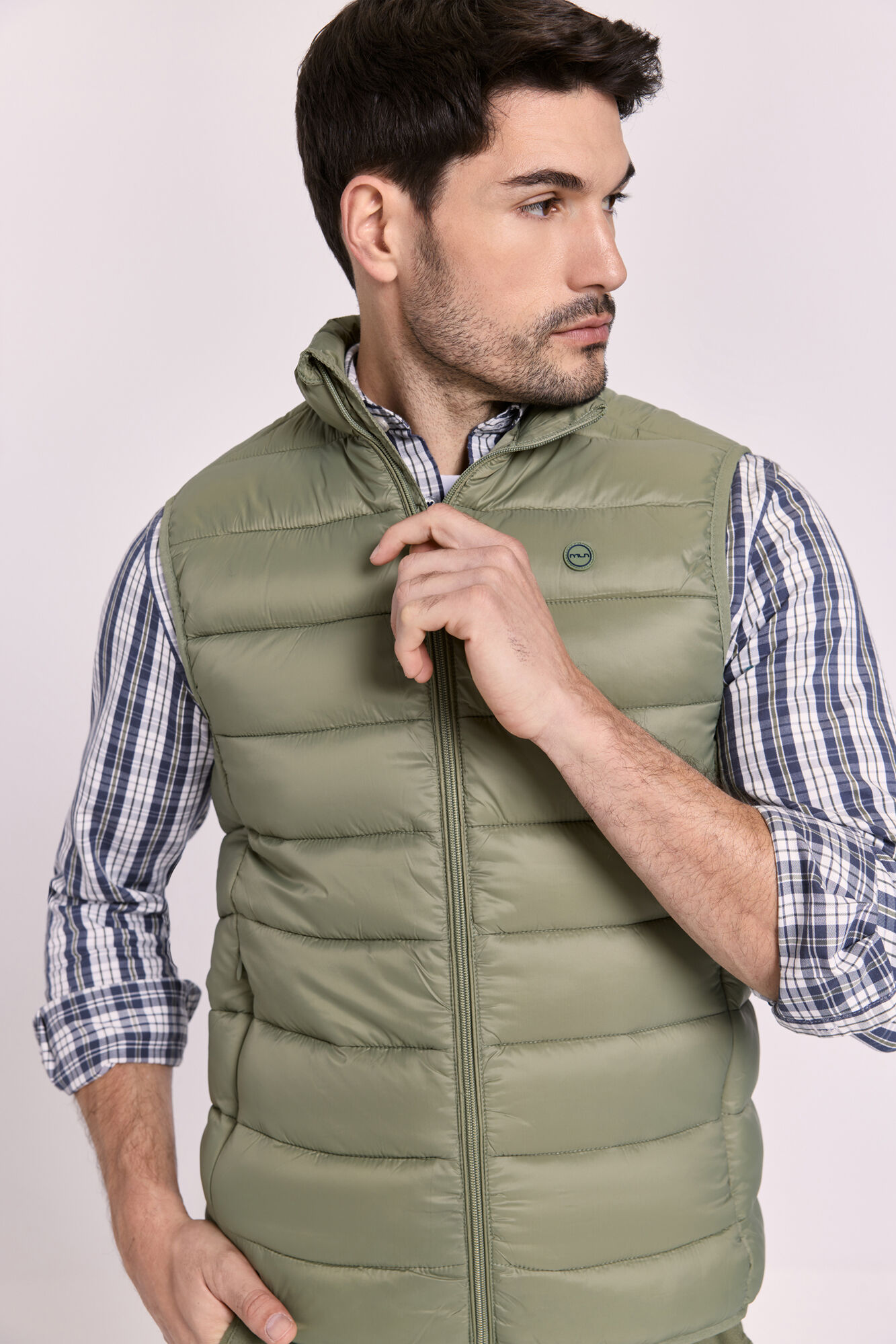 Milano Chamarra acolchada ultralight Kaki Claro