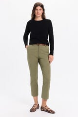 Milano Cinturón chinos Kaki Oscuro