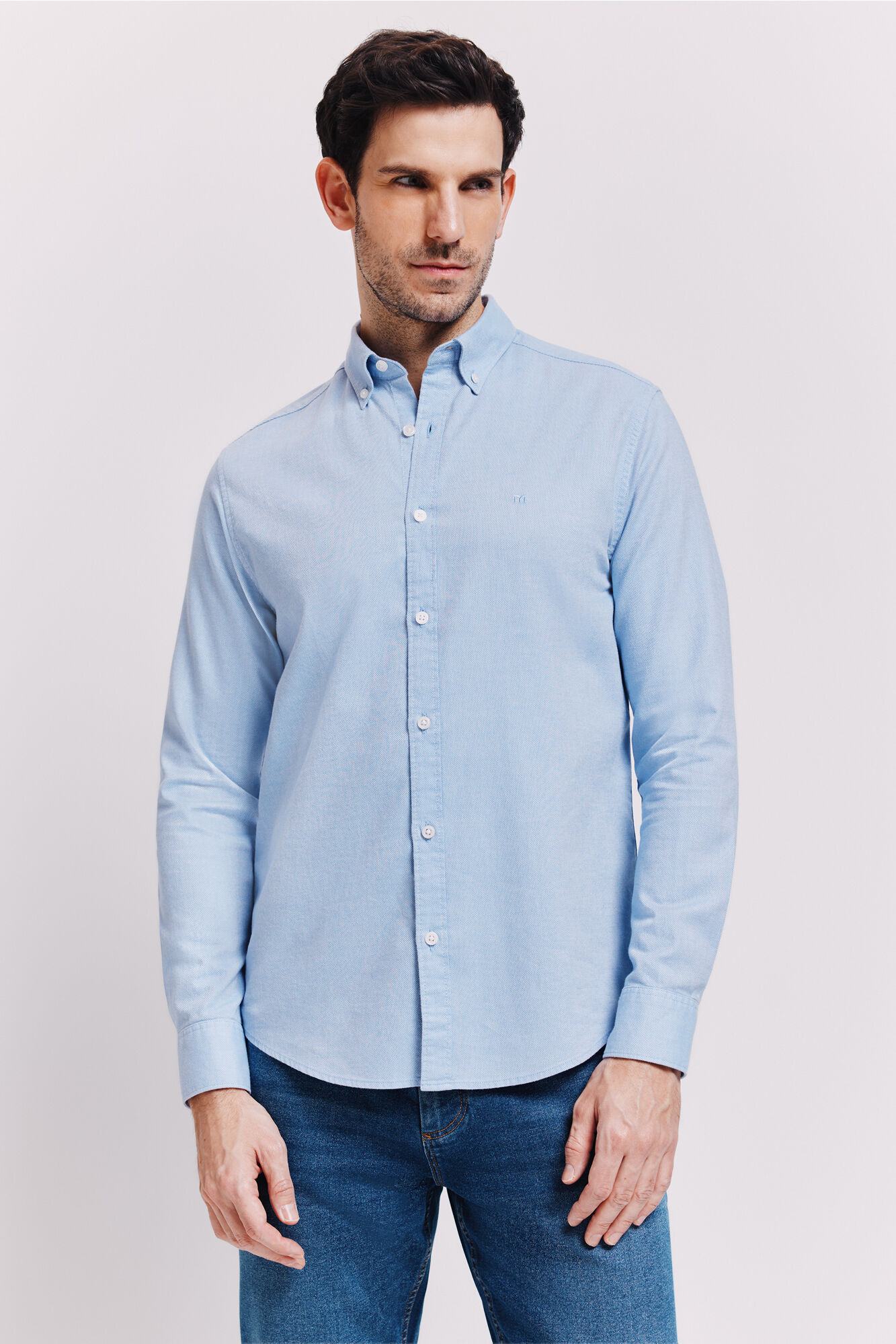 Milano Camisa lisa manga larga