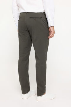 Fifty Outlet Pantalón chino básico Kaki Oscuro