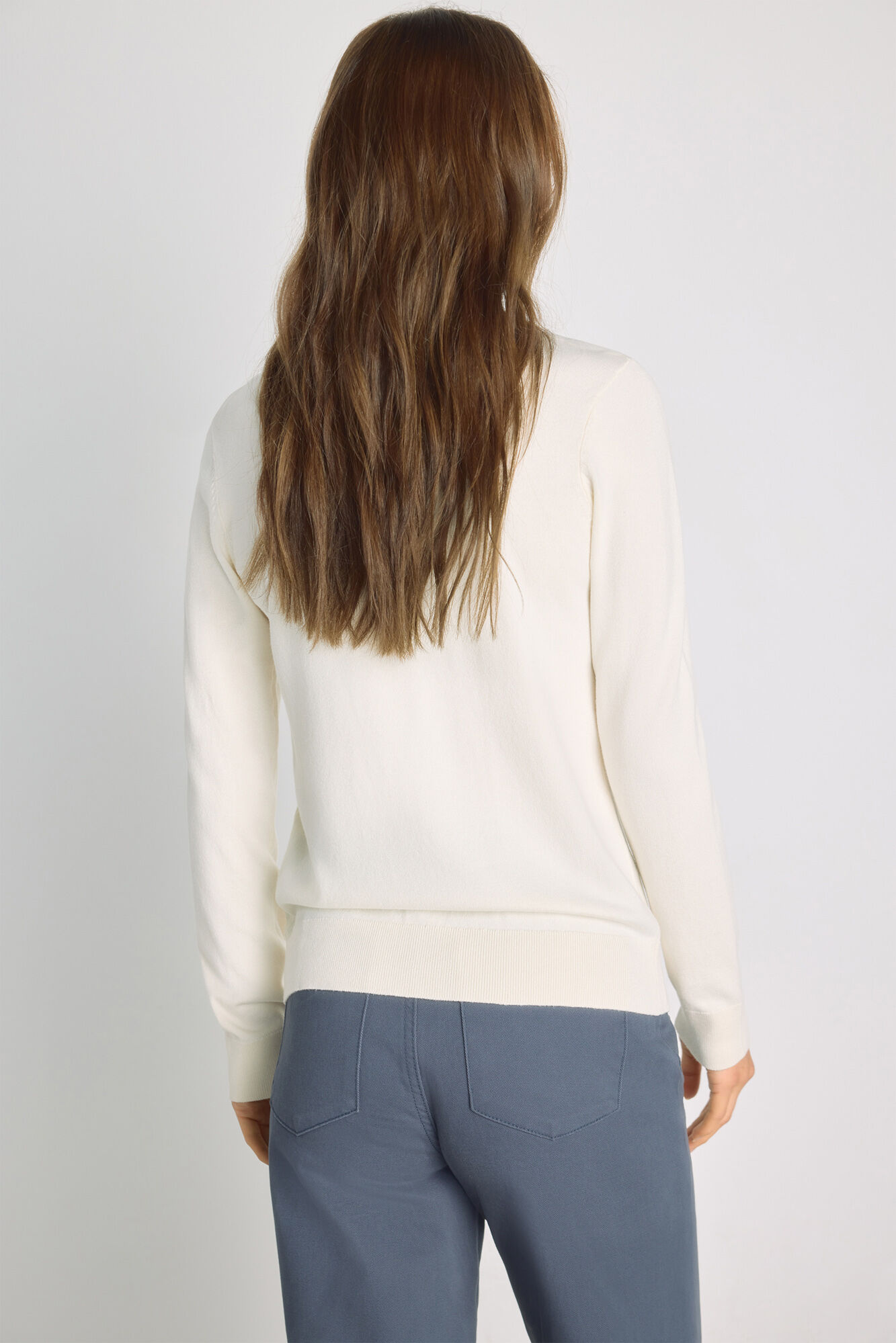 Milano Su&eacute;ter estampado cuello redondo Beige