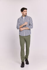 Milano Camisa cuadros relaxed fit Navy