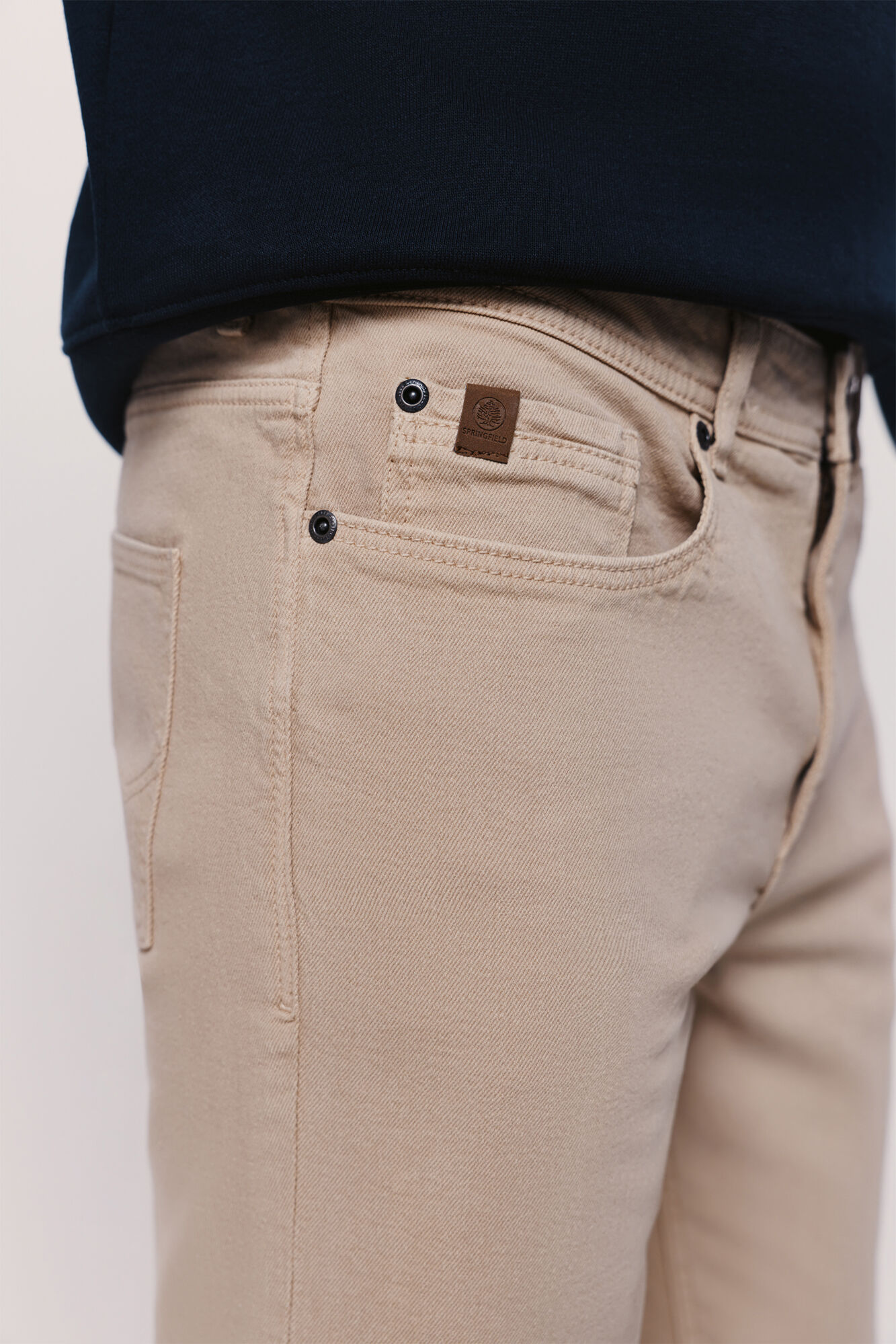 Springfield Pantal&oacute;n de cinco bolsillos Beige