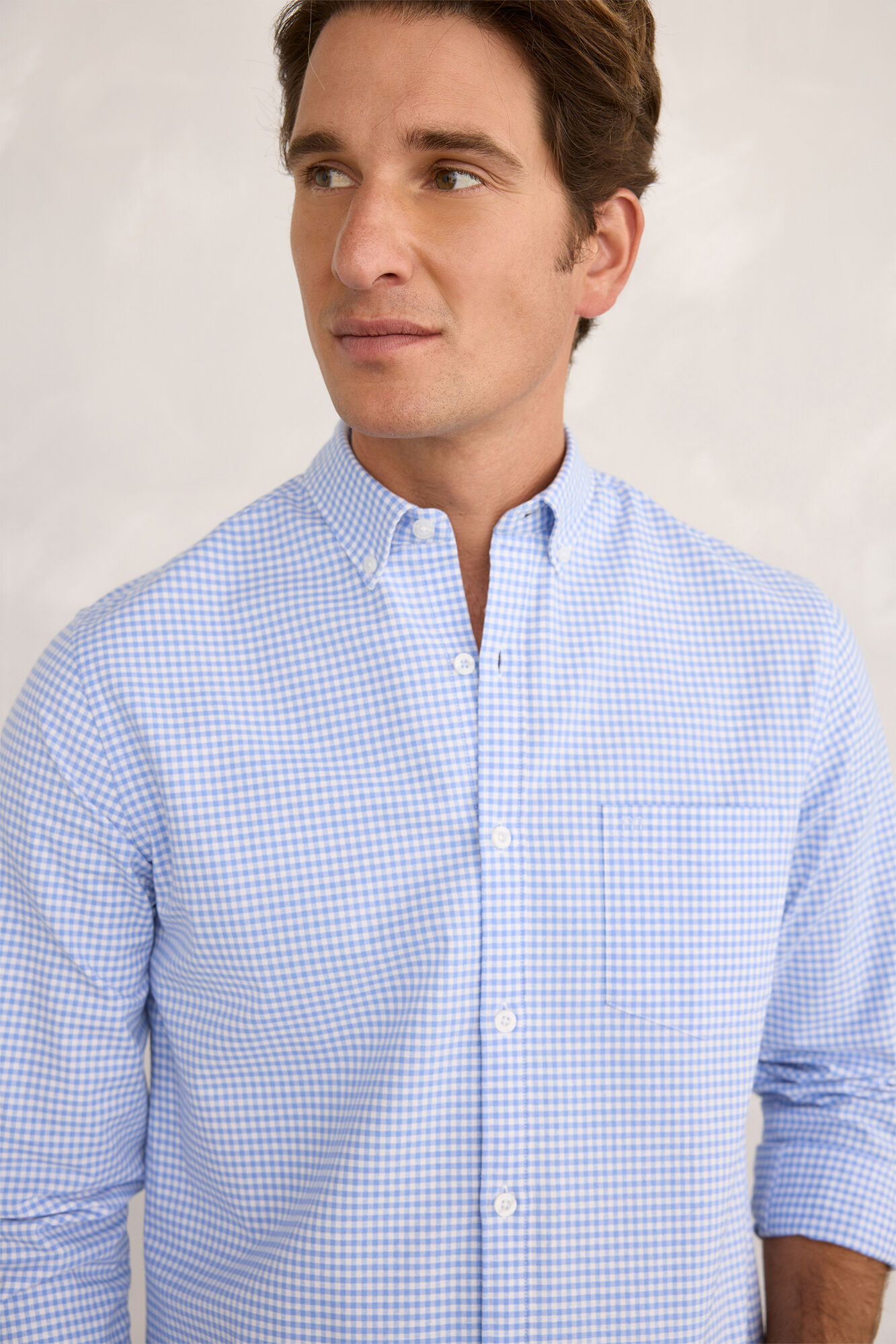 Milano Camisa deportiva a cuadros Azul