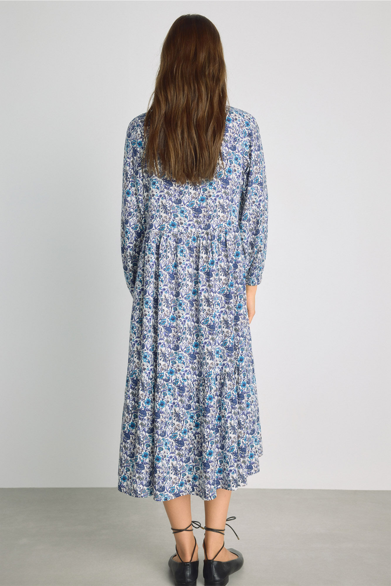Milano Vestido escote pico Azul Claro