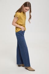 Milano Camiseta botones hombros Beige