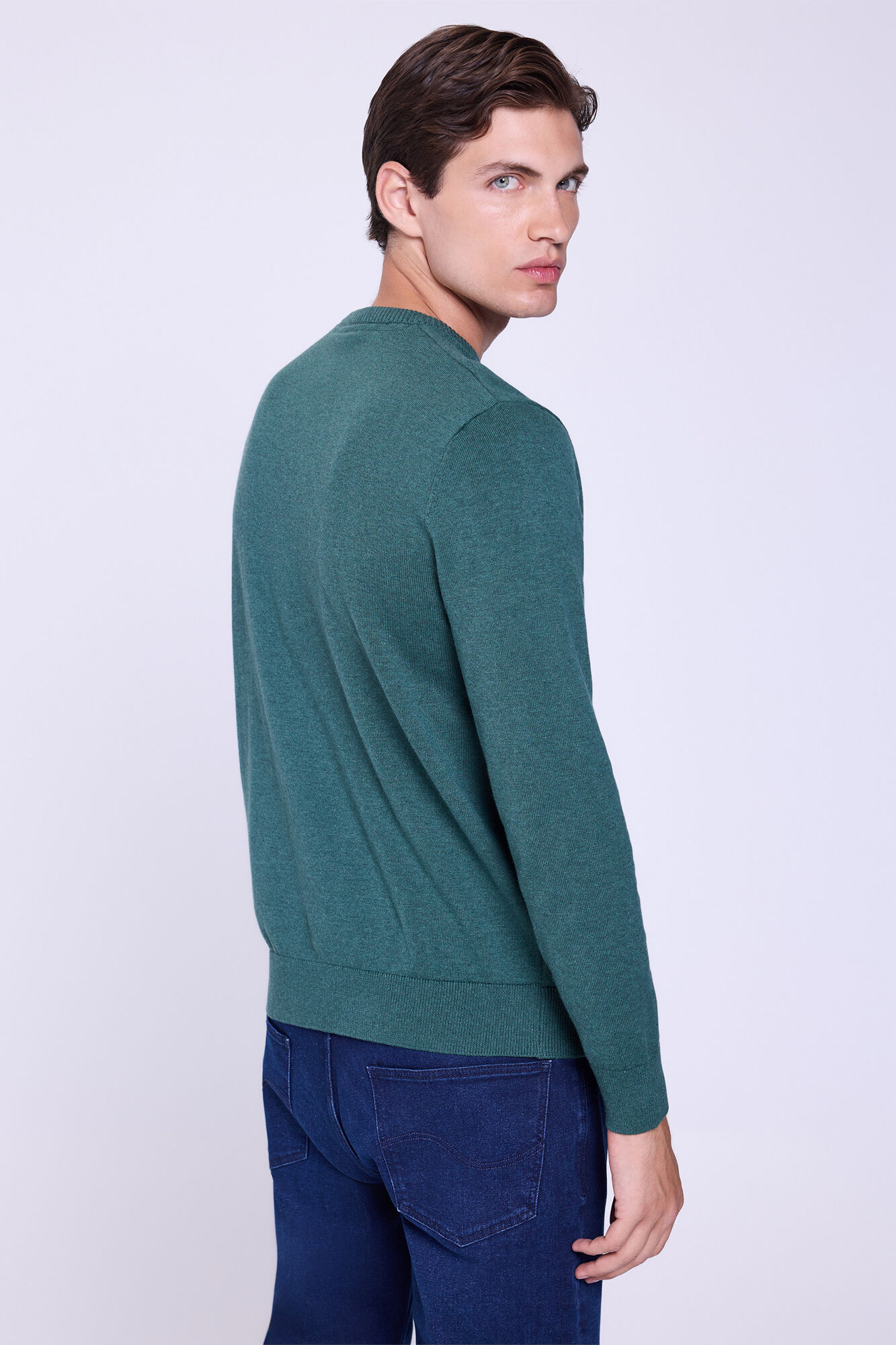 Springfield Jersey b&aacute;sico de cuello redondo  Verde