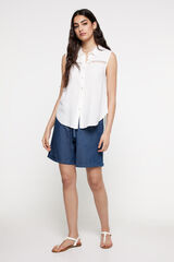 Milano Bermudas light denim. Azul