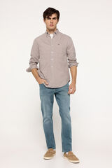 Fifty Outlet Camisa twill cuadros Rojo