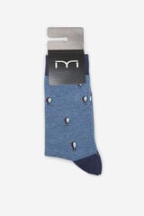 Milano Calcetines media caña print globos Azul