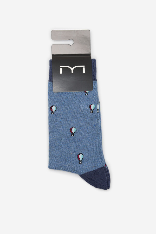 Milano Calcetines media caña print globos Azul