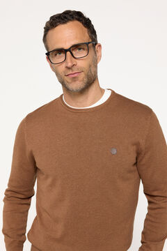 Fifty Outlet Jersey cuello caja algodón Gris