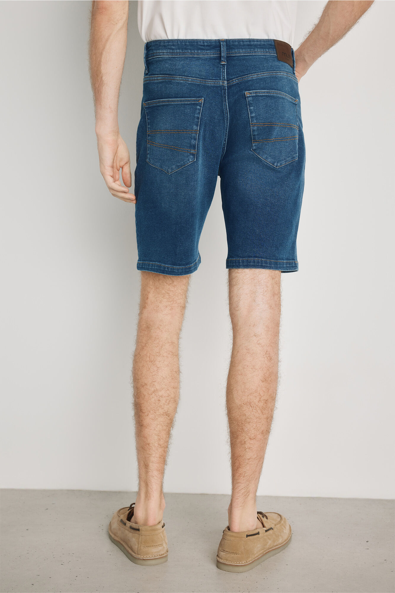 Milano Bermuda de mezclilla regular fit Azul