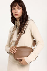 Milano Bolso efecto piel con cinta regulable Arena