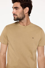 Fifty Outlet Playera básica 100% de algodón Tostado
