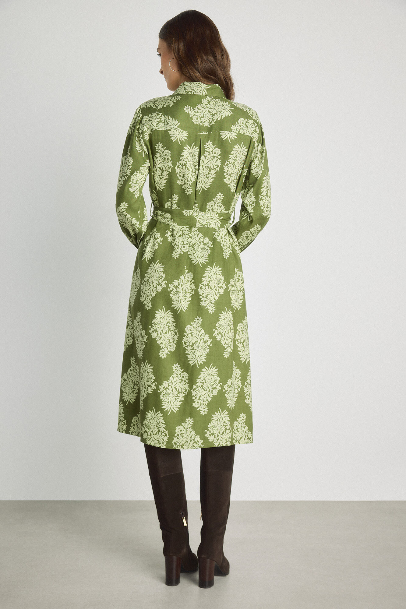 Milano Vestido camisero Verde